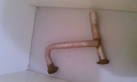 1990 Ford Bronco - This is an exhaust pipe with two flanges, likely a replacement part.