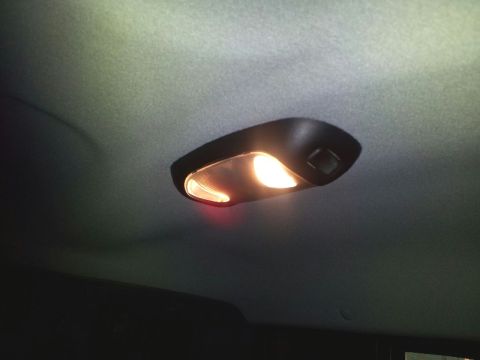 2011 Ford Ranger - The interior dome light illuminates the cabin of the vehicle.