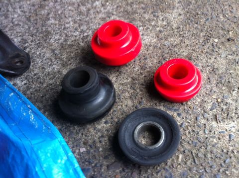 1992 Ford F-150 - Old vs. New bushings.