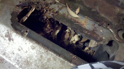 1978 Ford Bronco - This photo shows a rusted metal part, not a 1978 Ford Bronco.
