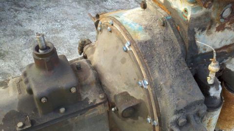 1993 Ford F-350 - This is a close-up view of a worn transmission component, likely from an older vehicle.