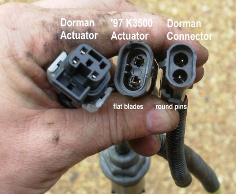 1997 Chevrolet Silverado 3500 - I didn't check this before beginning, so I was surprised to find the new harness DOESN'T FIT the truck connector. (Referring only to the 2…