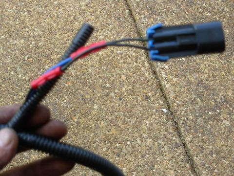 1997 Chevrolet Silverado 3500 - Since 600-600 is the only harness available, I simply cut the old actuator's connector off & attached it to the new harness. Later, I had t…