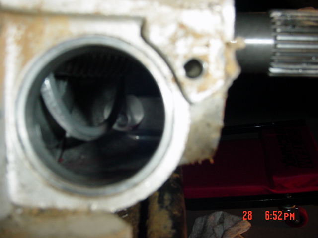 What in the world is that?  A big ring around the shaft??