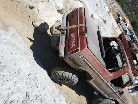 1978 Ford Bronco - This 1978 Ford Bronco is navigating a challenging rocky off-road course.