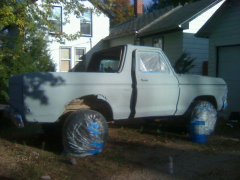 1979 Ford Bronco - This 1979 Ford Bronco is undergoing preparation for a new paint job.