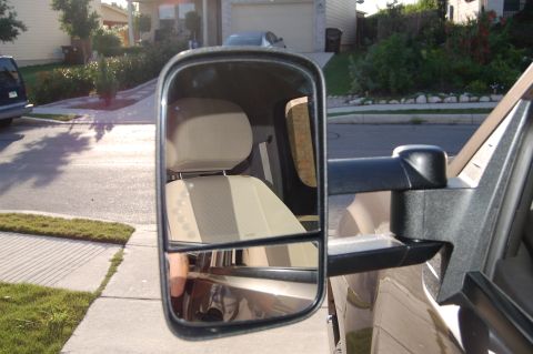 2007 GMC Sierra 1500 - Interior view of a 2007 GMC Sierra 1500, including the side mirror's reflection.
