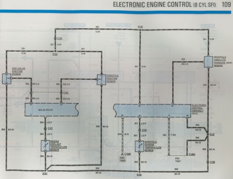 1978 Ford Bronco - A technical diagram illustrates an electronic circuit's schematic layout.