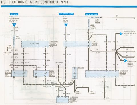 1978 Ford Bronco - This diagram details the complex electrical system of a vehicle, showing various circuits and components.