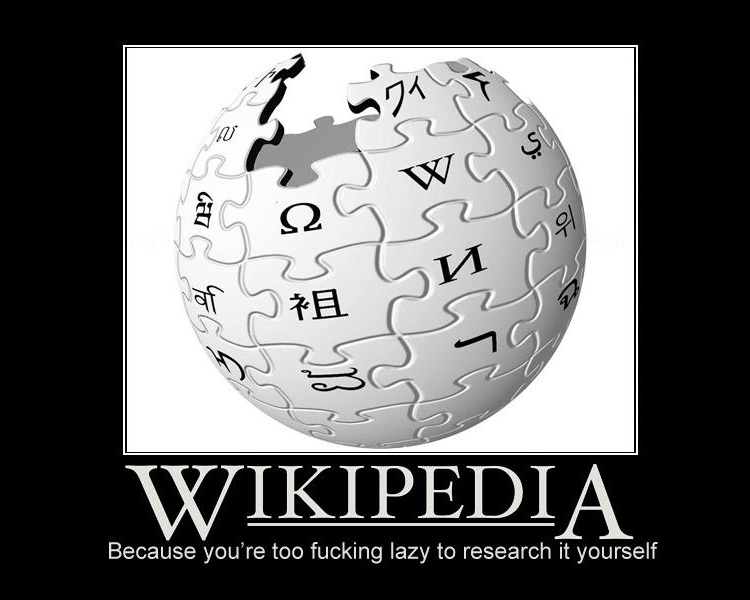 Wikipedia logo puzzle sphere with text below