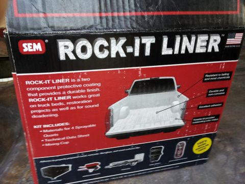 1978 Ford Bronco - Box for SEM Rock-It Liner, a two-component protective coating for truck beds and restoration projects.