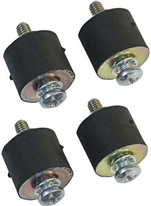 1990 Ford Bronco - A set of four rubber bumper stops with screws is shown.