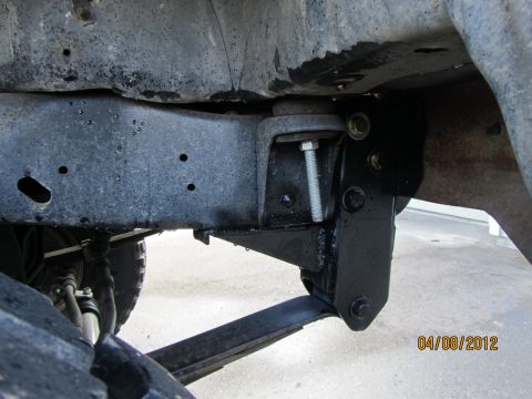 1984 Ford Bronco - Vehicle suspension component detail, timestamped 04/08/2012.