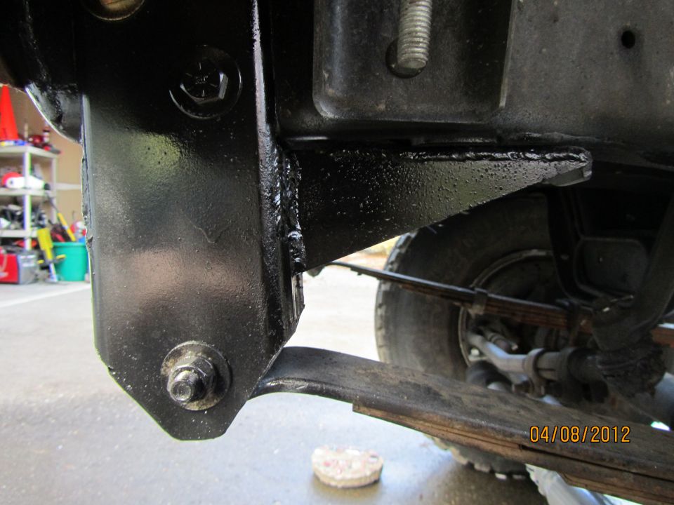 1984 Ford Bronco frame and leaf spring suspension