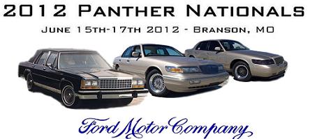 2000 Mercury Grand Marquis - Three sedans are pictured at the 2012 Panther Nationals event in Branson, MO.