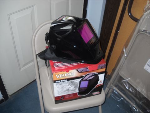 1954 Ford F-100 - 4-4-2012: And I also ordered something I've been needing for quite a while. I got a nice Lincoln Viking 3550 welding helmet with a couple m…