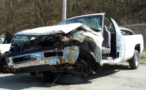 1998 Ford Crown Victoria - Wonder if the driver survived.