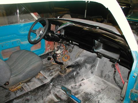 1960 Ford Ranchero - tranny installed with shifter