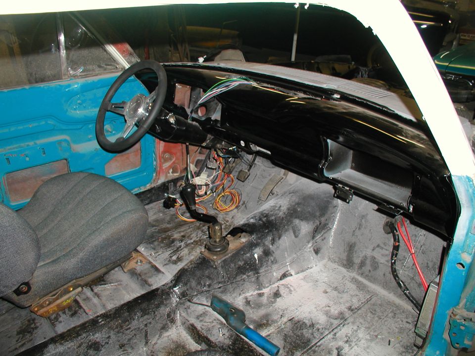 tranny installed with shifter