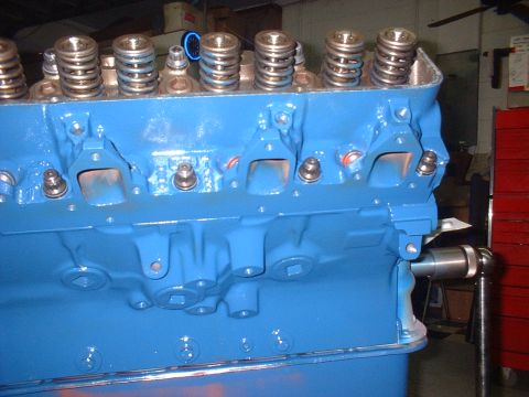 1957 Ford Custom Sedan - Highly worked C8OE-N cyl heads, 2.15" I & 1.71" E SS valves, Comp XE-274-H hyd cam & kit, Cloyes billet timing chain set.