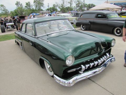 2006 BMW 5 Series - Customized 1950s sedan with unique grille and lowered stance at Lone Star Round Up.