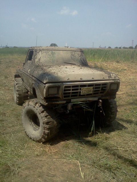 1990 Ford Bronco - This heavily modified Ford truck appears to be from the late 1970s, not the 1990s.