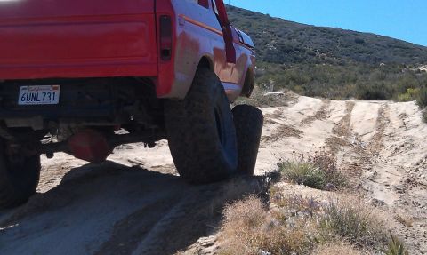 1978 Ford Bronco - This 1978 Ford Bronco navigates a challenging off-road course, its capabilities.