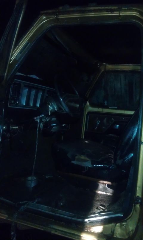 1990 Ford Bronco - Interior of a 1978 Ford Bronco, showing the dashboard and seats.