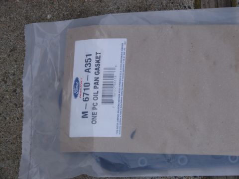 1973 Ford Ranchero - Packaging for a Ford Racing M-6710-A351 one piece oil pan gasket.