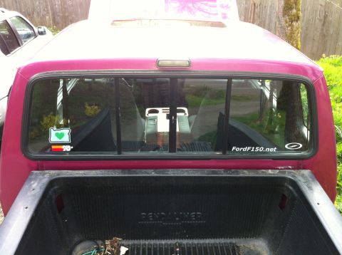 1992 Ford F-150 - Old window stickers.