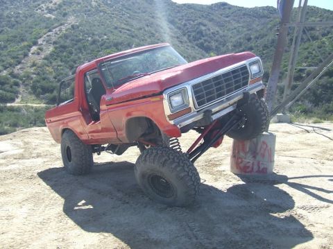 1978 Ford Bronco - This modified 1978 Ford Bronco is shown navigating an off-road obstacle course.