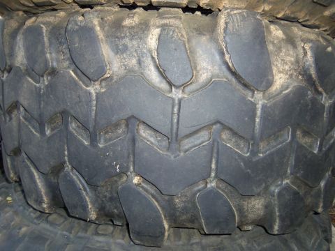 1968 Ford Bronco - Tire tread detail, likely from an off-road vehicle.