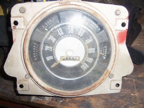1968 Ford Bronco - This 1968 Ford Bronco gauge cluster shows an odometer reading of 55,164 miles.