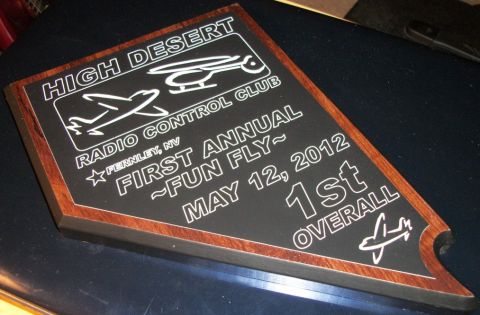1996 Ford Bronco - This plaque commemorates the High Desert Radio Control Club's First Annual Fun Fly event held on May 12, 2012.