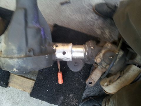 1978 Ford Bronco - Differential housing and axle components are shown in this close-up view.