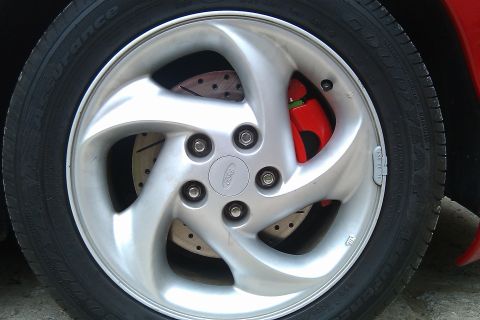 1996 Ford Probe - Mazda6 brake clearance on the stock swirly.