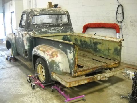 1954 Ford F-100 - 4-21-2012: I just couldn't help myself.:D I found another parts truck and decided to get it. After some measuring and more figuring I found…