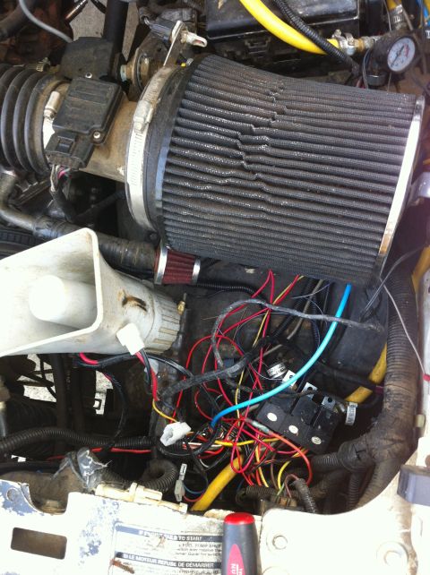 1996 Ford Bronco - Absolute rats nest, tackeled fixing all this 3/2012
