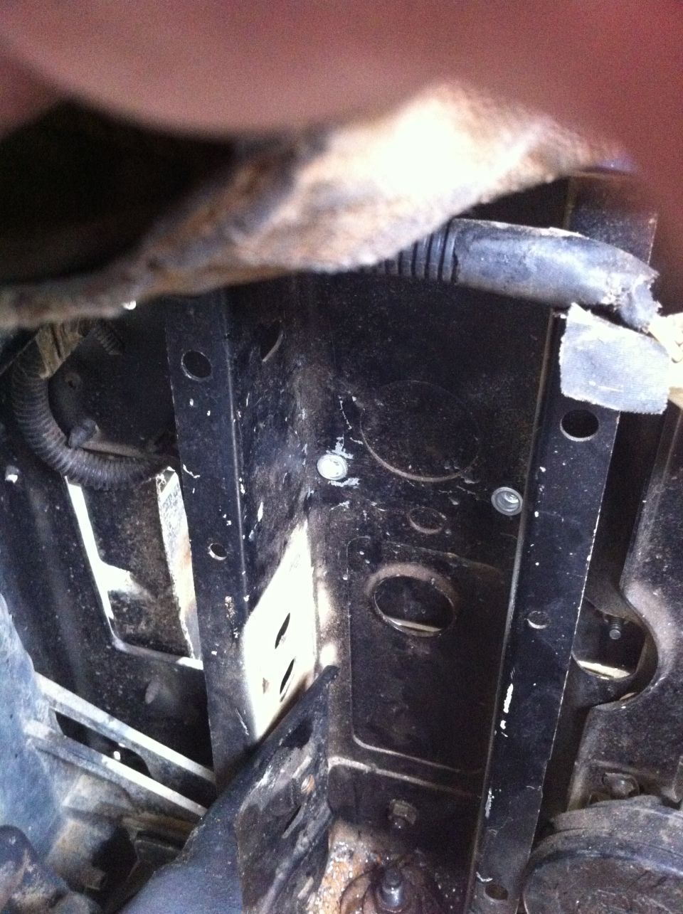 Nutserts (Riv Nuts) installed for battery Isolator