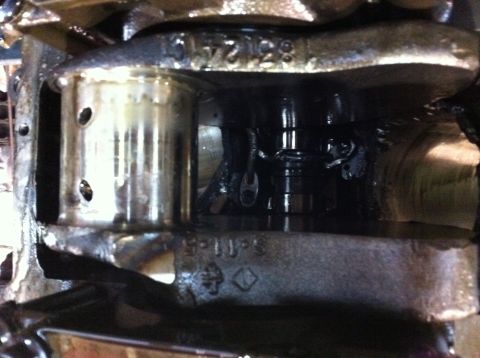1990 Ford Bronco - Engine crankshaft and connecting rod assembly, showing internal engine components.
