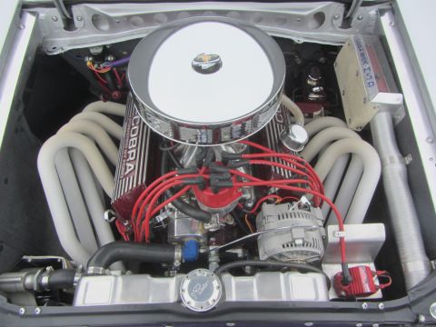 1964 Ford Ranchero - Custom V8 engine bay Cobra valve covers and updated cooling system.
