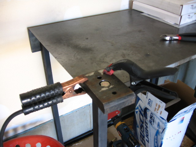 With the zero rate I just drilled out the center hole for the leaf pin that goes to the axle spring plate to 9/16ths and used a 9/16ths grade 8 bolt I cut the treads off of, and then was preparing to tack weld the bolt head into the zero so it wouldn't move any (not sure that was needed but I did it anyway).