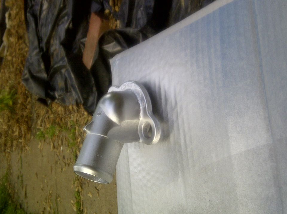 Changed the tstat housing from hammered to matte aluminum..needs clear coat