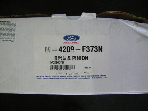 2003 Ford Crown Victoria - Ford Racing ring and pinion carton labeled for an 8.8 inch 3.73 gear ratio.