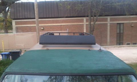 1986 Ford Bronco - The roof rack is mounted and looking good.