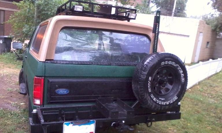 First version of the rear bumper racks