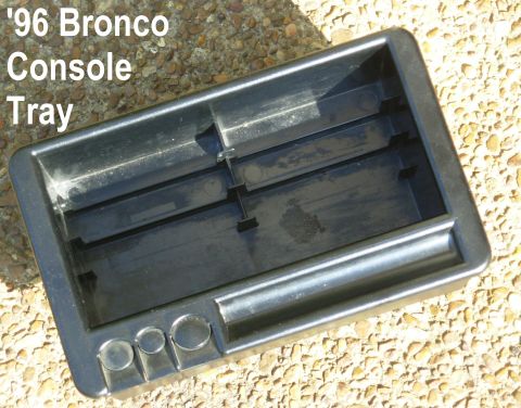 1983 Ford Bronco - '92-96 Console Tray aka Tape Holder (F2TZ19A090B) from '96 Bronco XLT