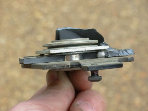 1983 Ford Bronco - The pivot tube is swaged together after installing the stack on the mirror head. When the head turns, it applies side force to the balls, a…