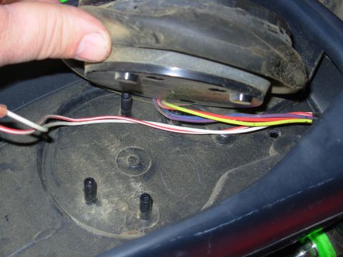 1983 Ford Bronco - Note the wire routing for proper reassembly.