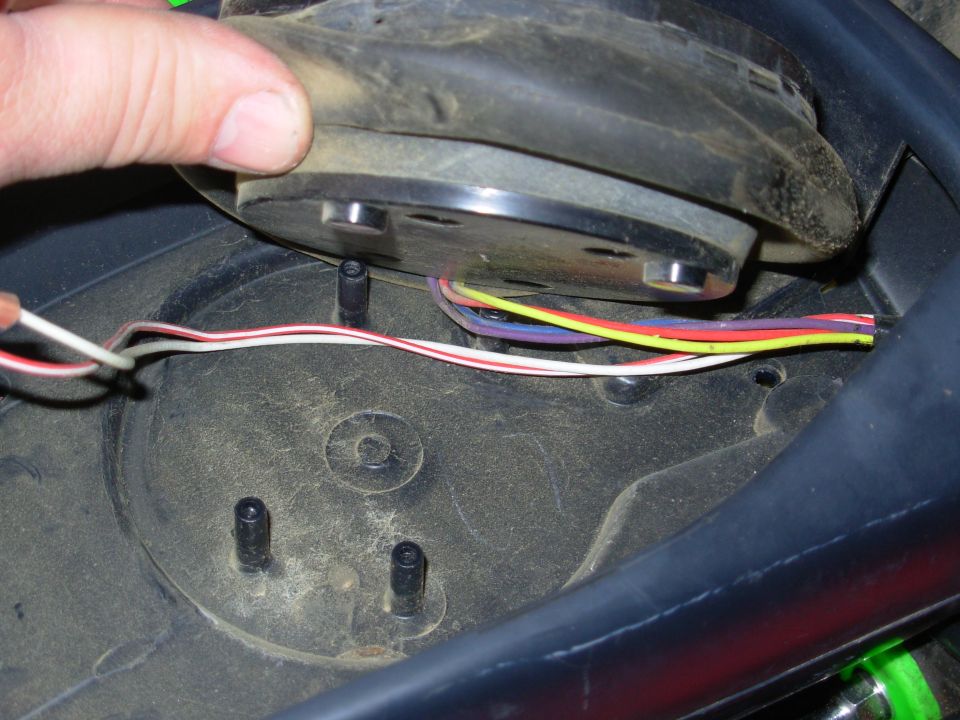 Note the wire routing for proper reassembly.
